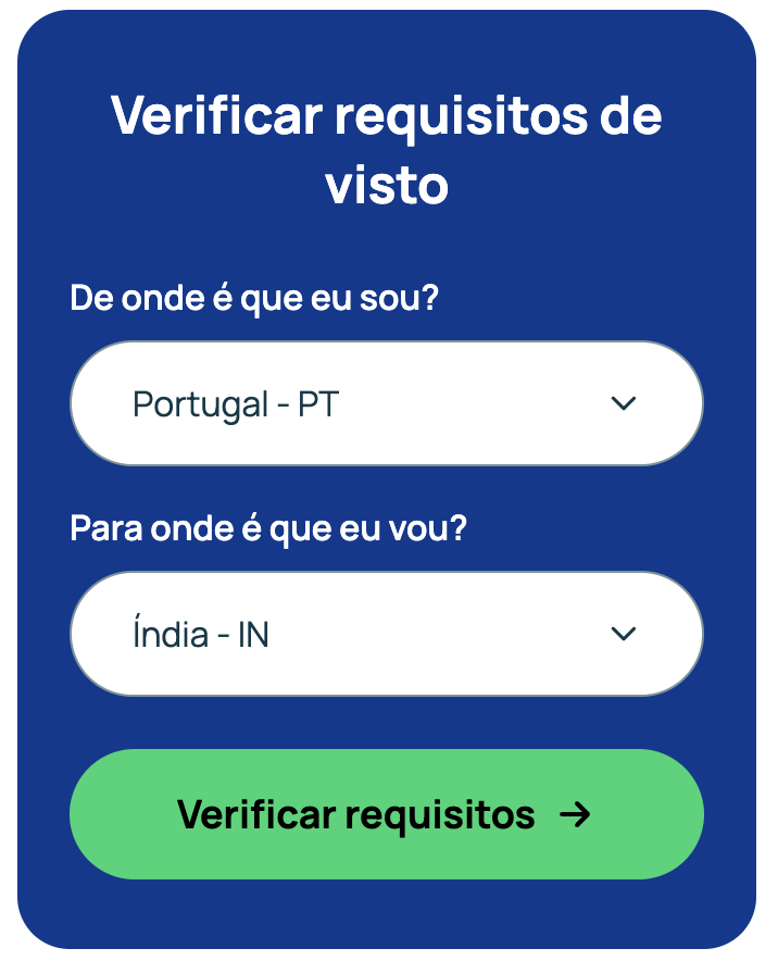 Verificar requisitos de visto iVisa